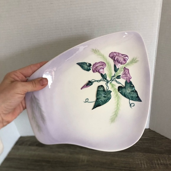 Vtg Carltonware Hand Painted Morning Glory Plate - Picture 13 of 13